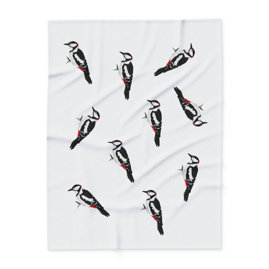 woodpecker bird blanket