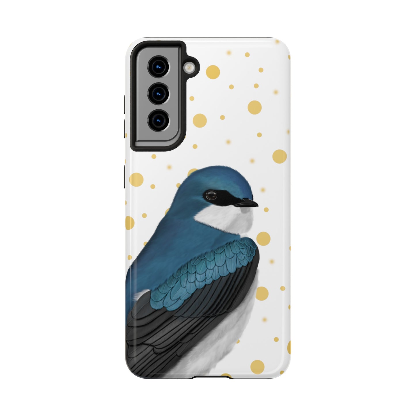 Tree Swallow Bird Art Tough Phone Case White