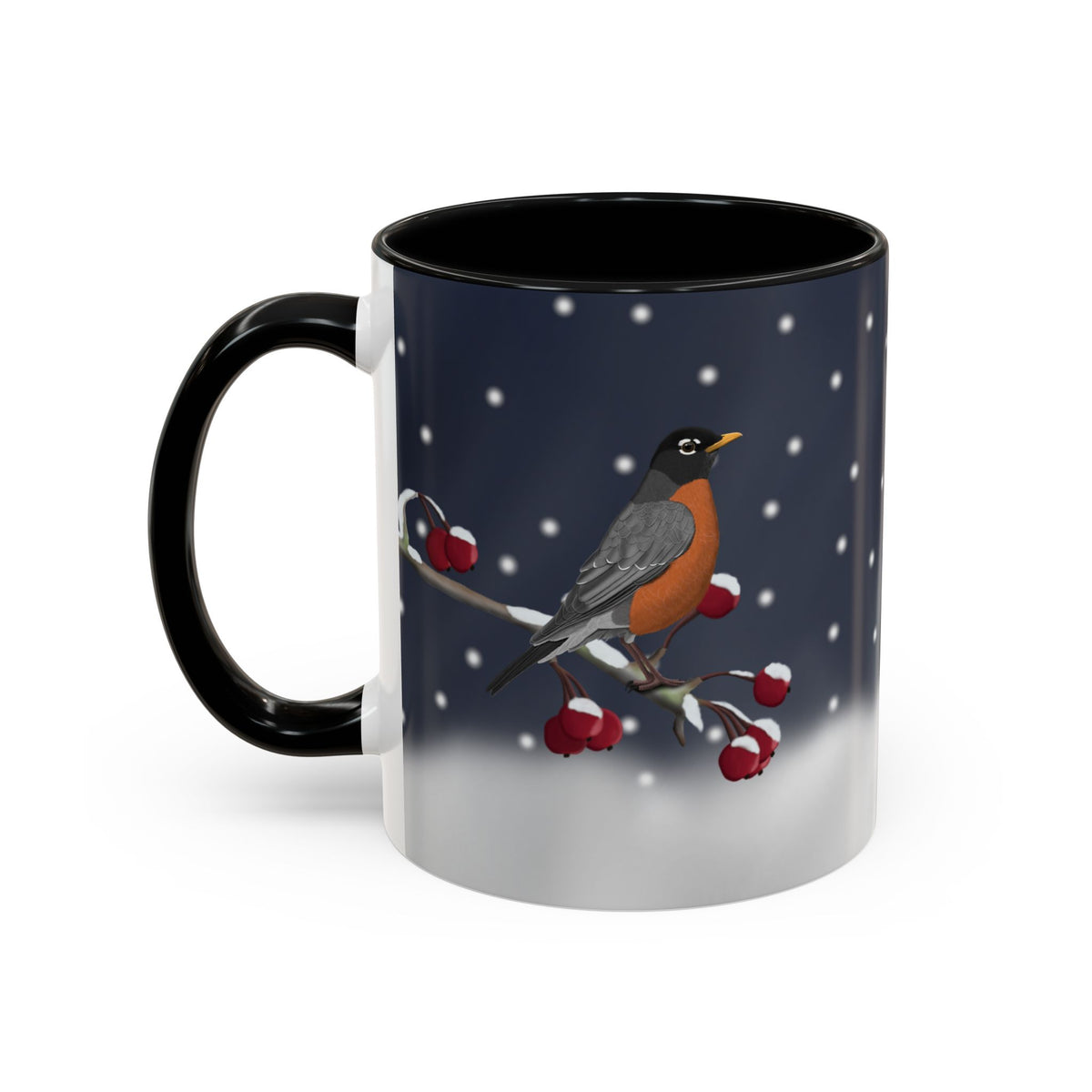 アメリカンロビンバードコーヒーマグ | 鳥好きの方への陶器製クリスマスギフト