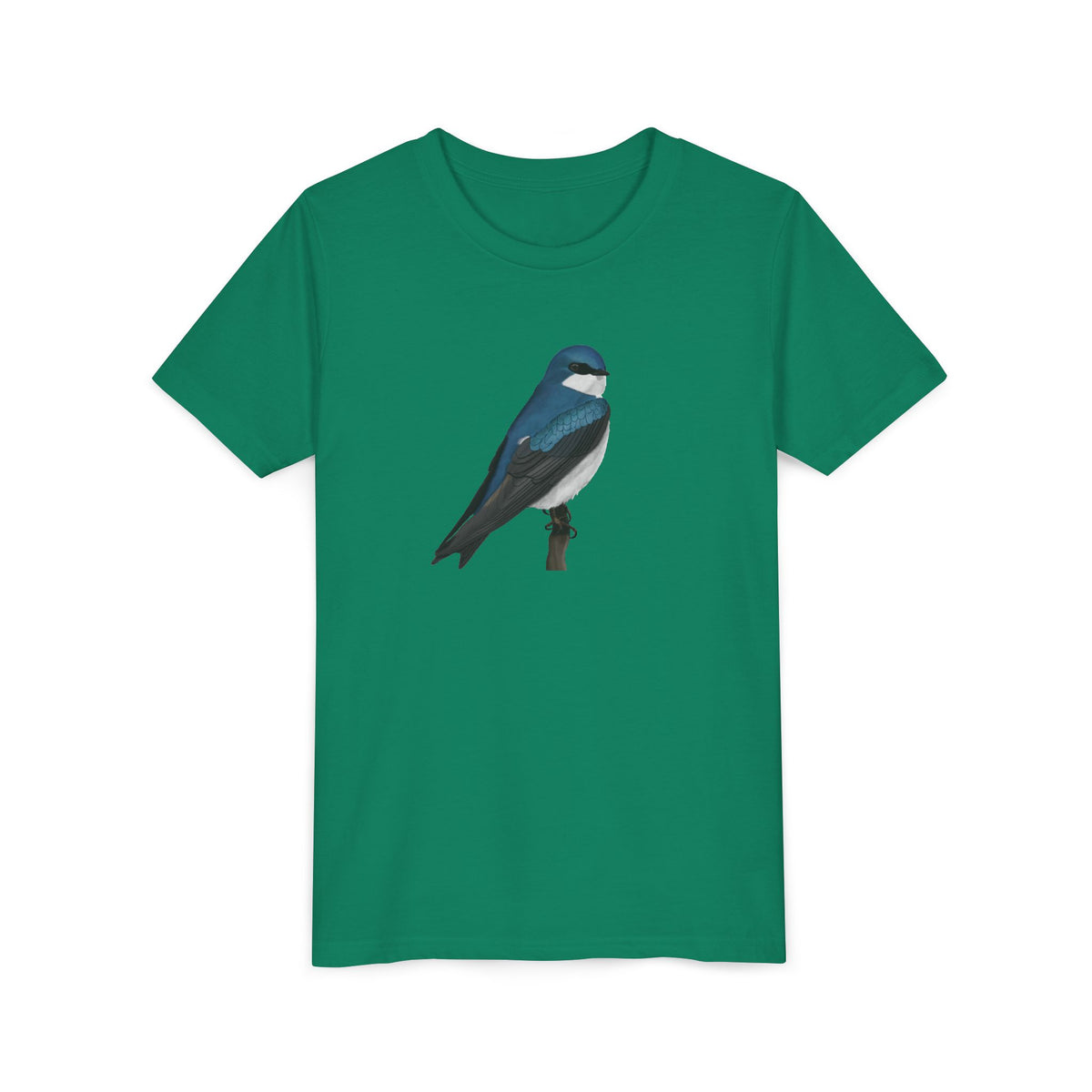Tree Swallow Birding & Birdwatching Bird Youth T-Shirt – Bright Kids Clothing, T-Shirts