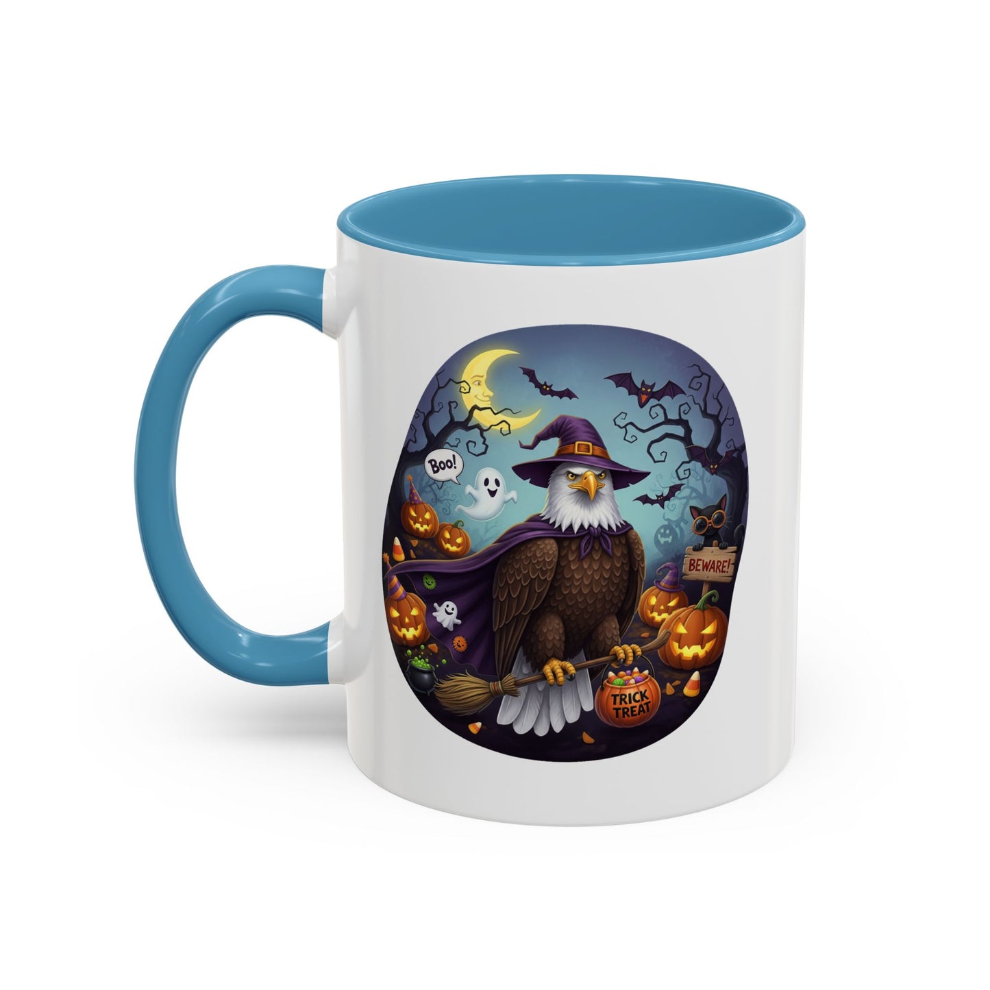 Bald Eagle Halloween Bird Mug - A Spooky & Funny Halloween Cup