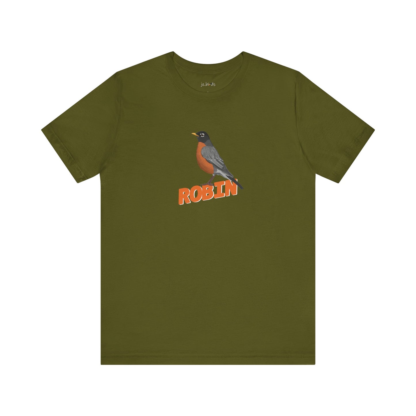 American Robin T-Shirt Names in Black