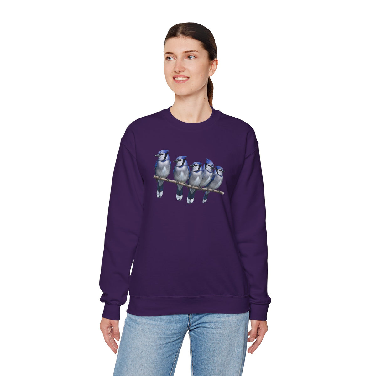 Blue Jays Sweatshirt | Bird Watcher Crewneck | Unisex Songbird Gift for Bird Lovers