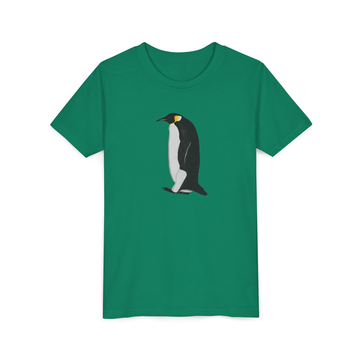 Emperor Penguin Birding & Birdwatching Bird Youth T-Shirt Kids T-Shirts on Bright Clothing background
