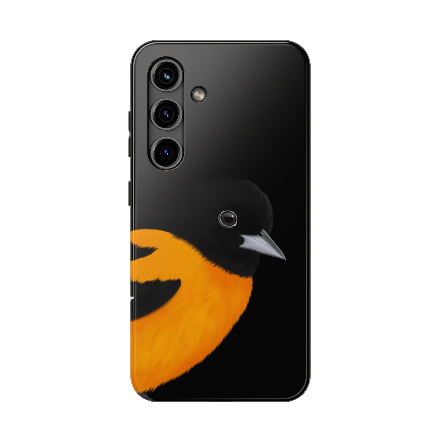 Baltimore Oriole Bird Art Tough Phone Case Black