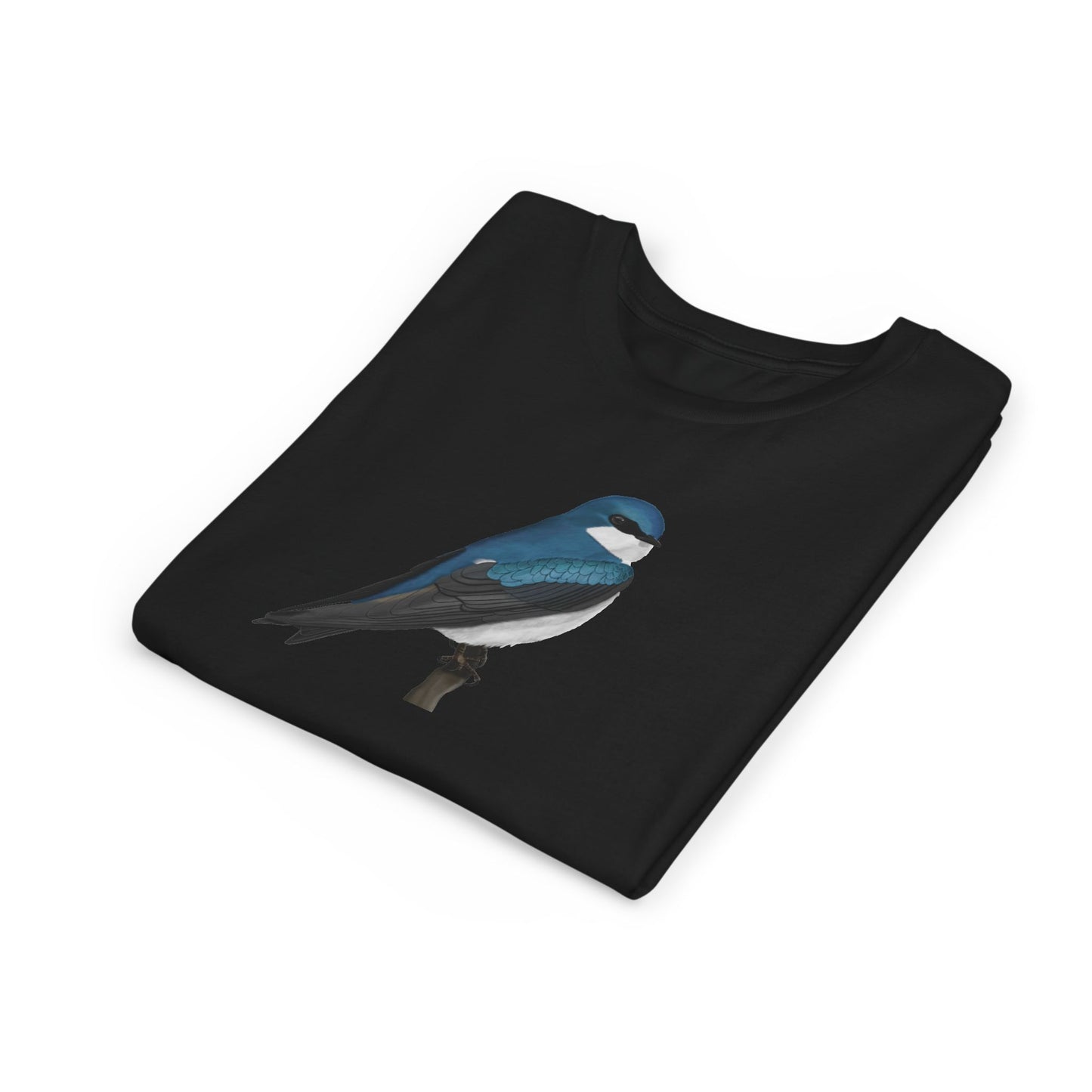 ツバメのバードウォッチングとバードウォッチングのユース向けTシャツ