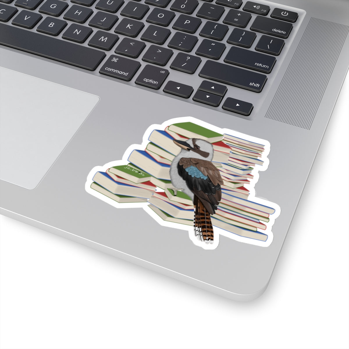 Kooakburra Bird and Books Birdlover Bookworm Sticker