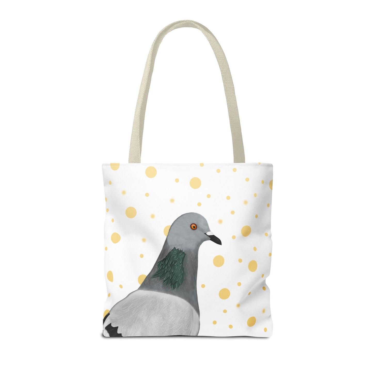 Taube mit Goldenen Punkten Vogel Tragetasche 40x40cm