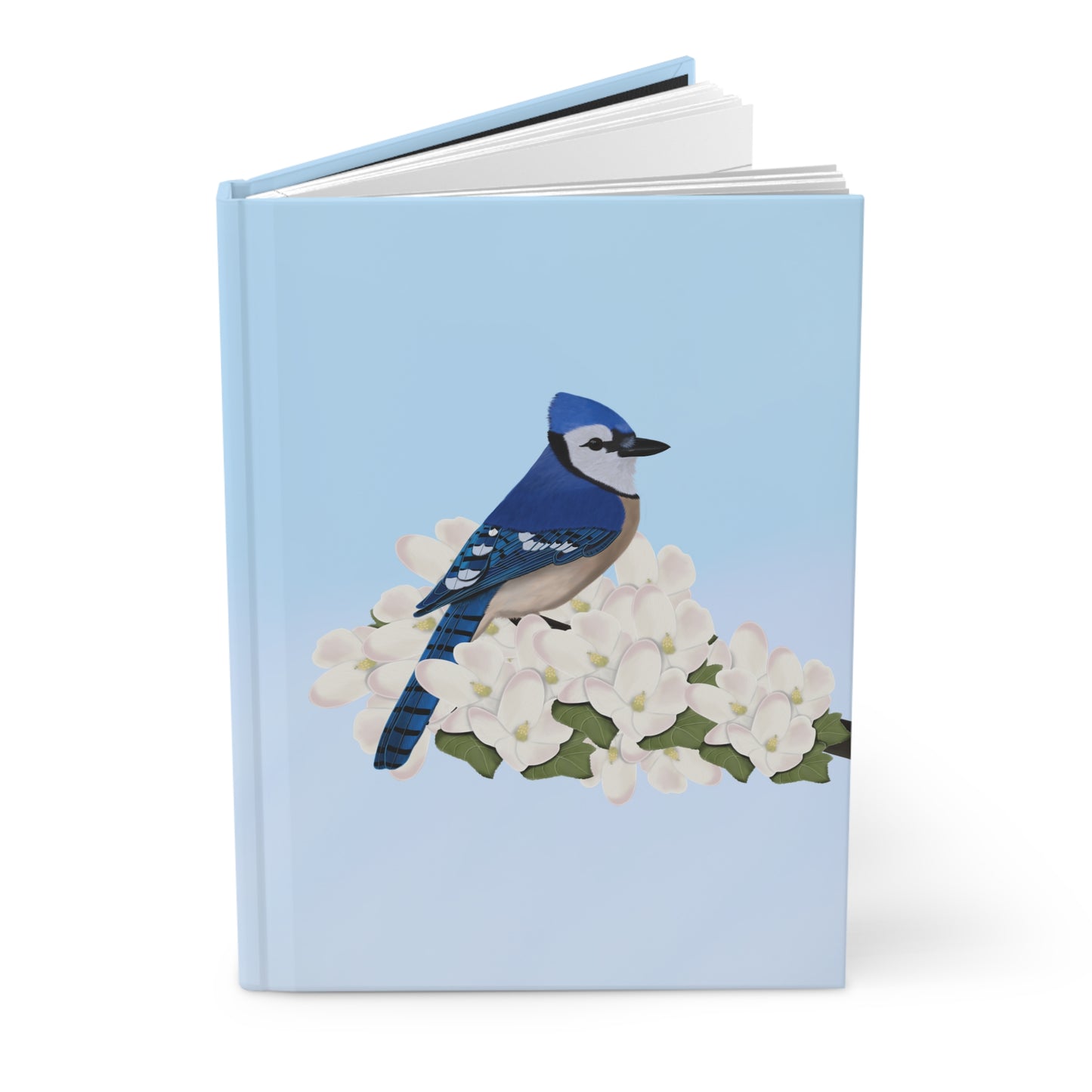Blue Jay Bird Hardcover Journal 150 Pages 5.75"x8" for Bird Enthusiasts & Birdwatchers
