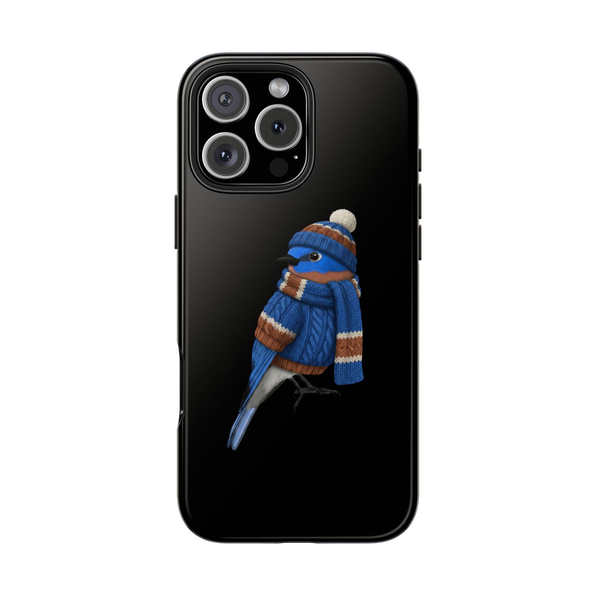 Bluebird Dual-Layer iPhone Case with Bird Art – The Perfect Gift for Ornithologists & Bird Lovers