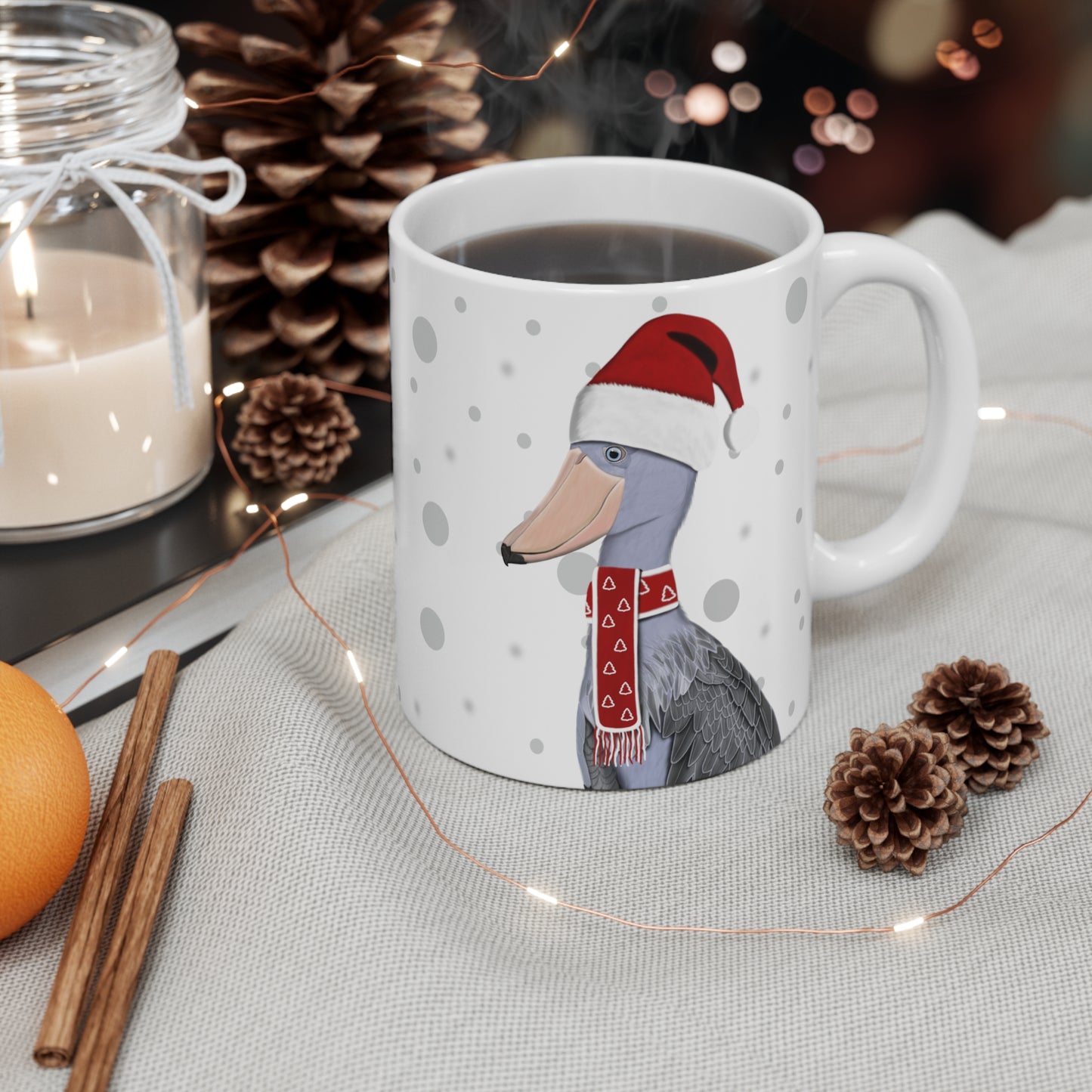 Shoebill Mug – 11oz and christmas style