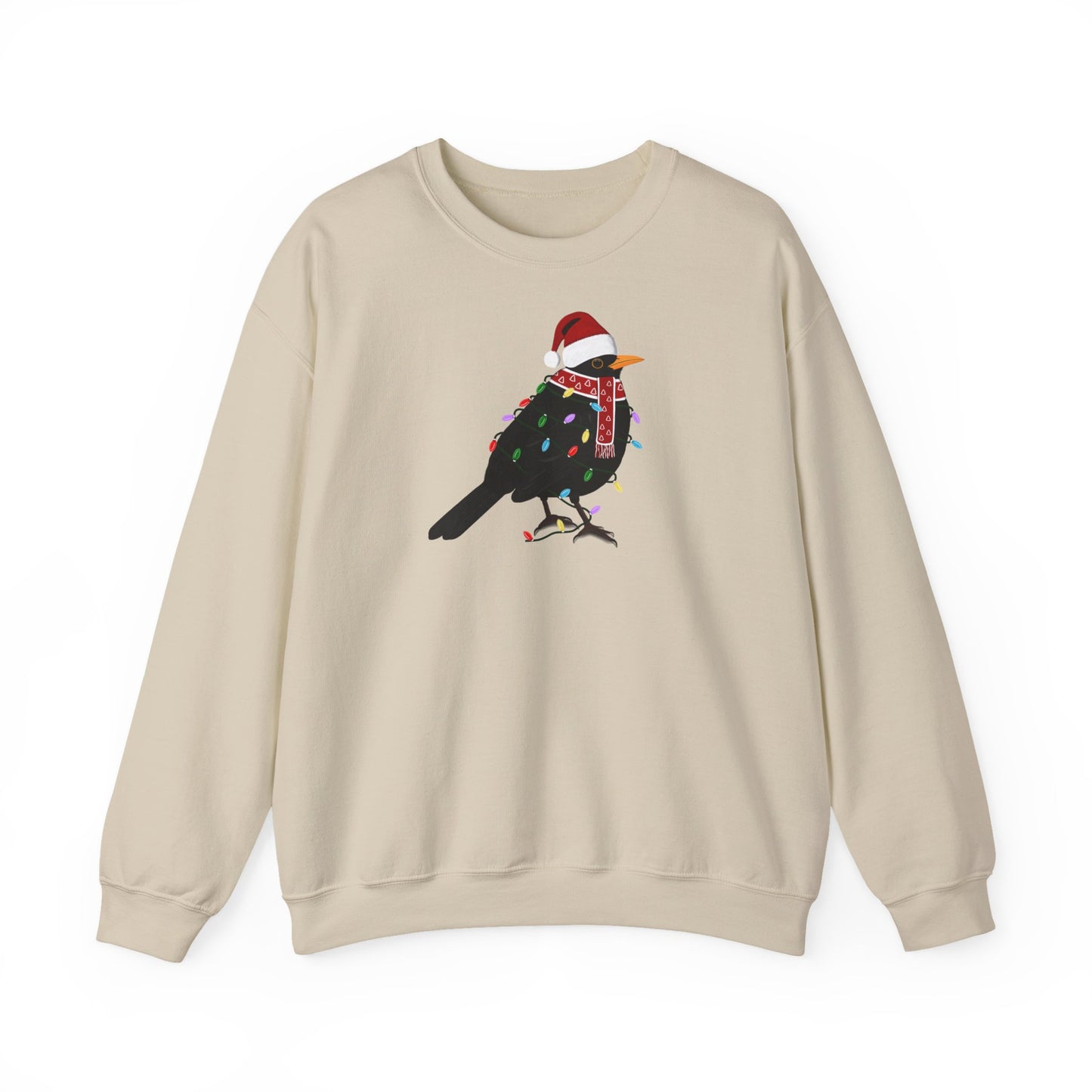 Amsel Weihnachts-Sweatshirt | Unisex Vogel Sweater für Vogelfreunde & Vogelbeobachter