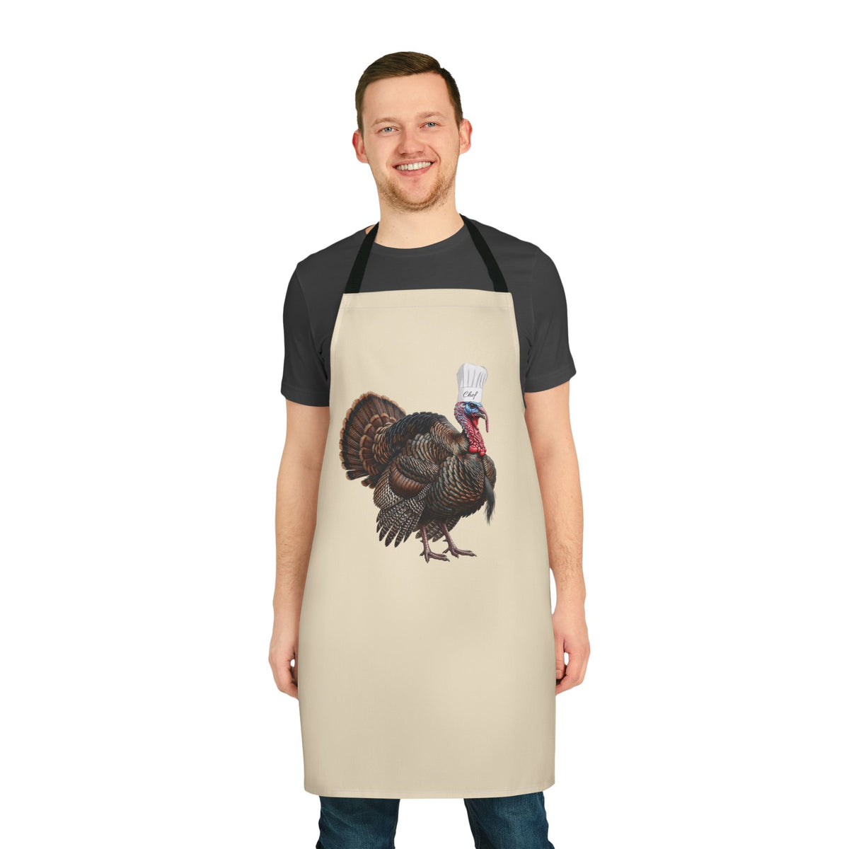 Funny Thanksgiving Turkey Apron | Chef Hat Wild Turkey | Fall Baking & Cooking Gift