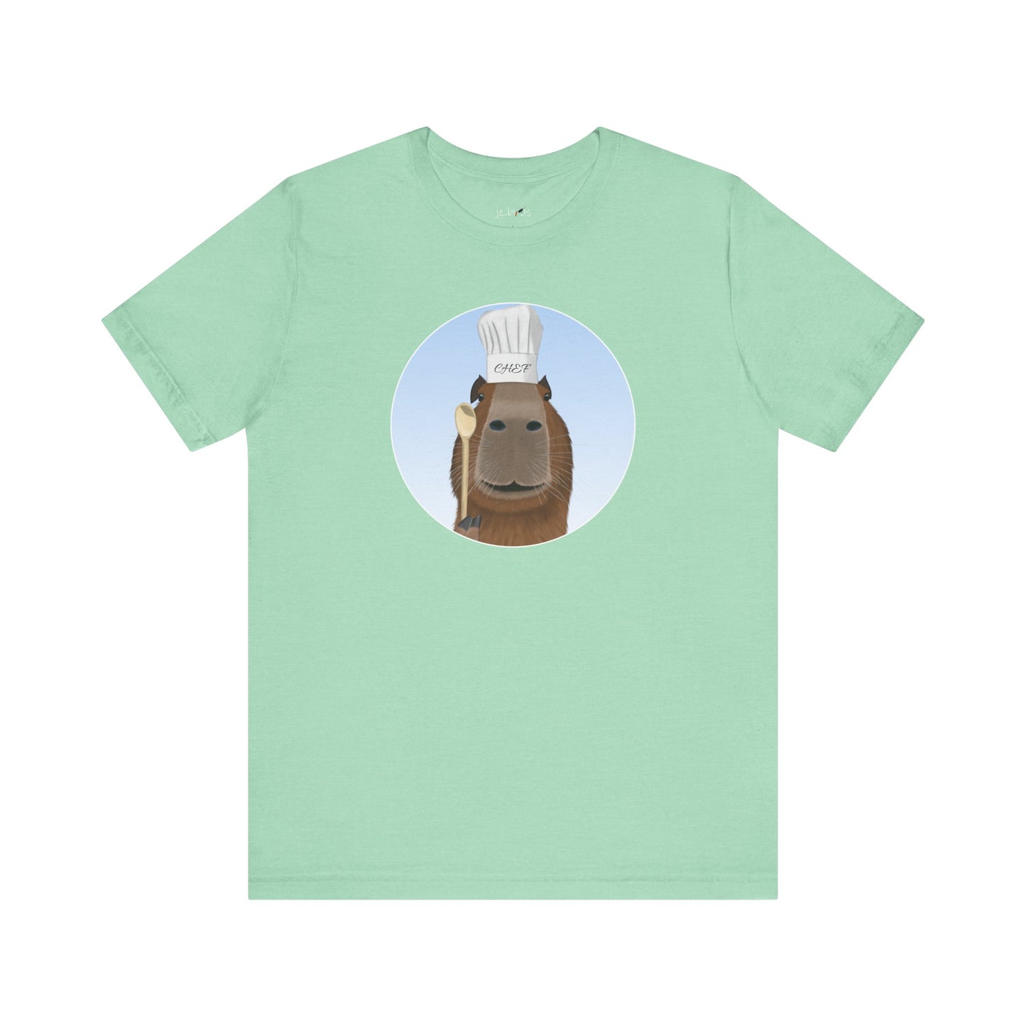 Capybara with Chef Hat and Wooden Spoon Funny Kitchen T-Shirt
