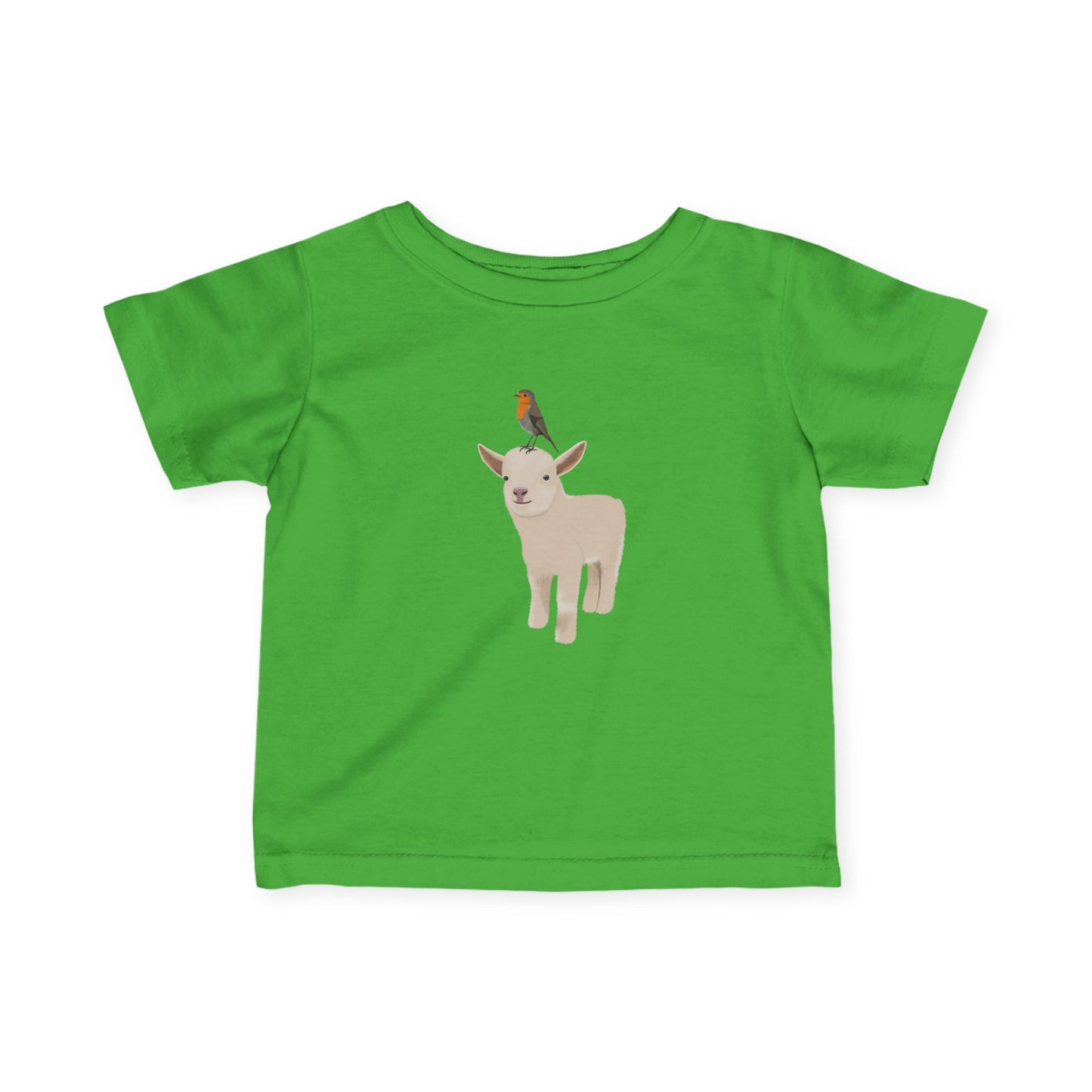 Rotkehlchen Baby T-Shirt in White