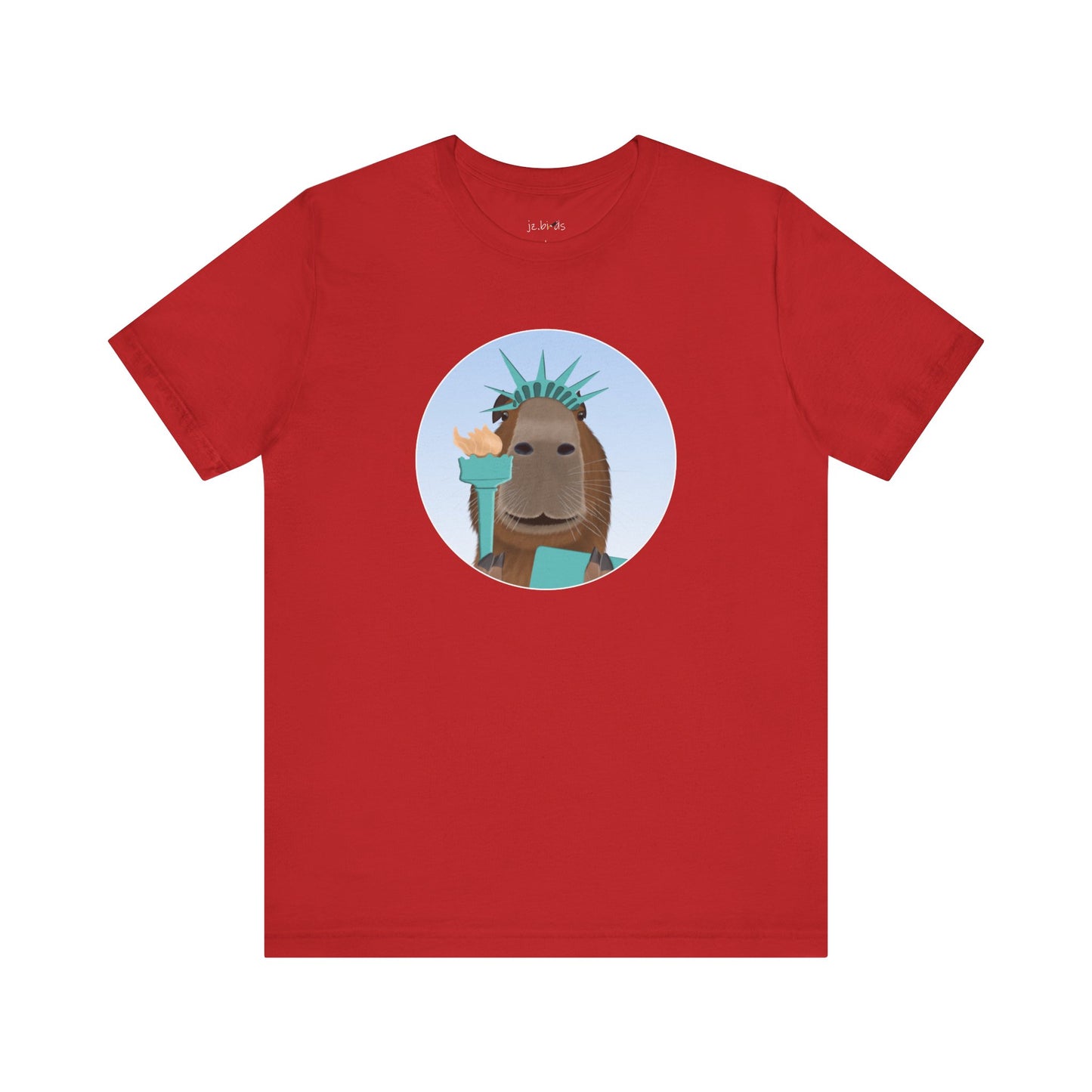 Capybara of Liberty Funny T-Shirt