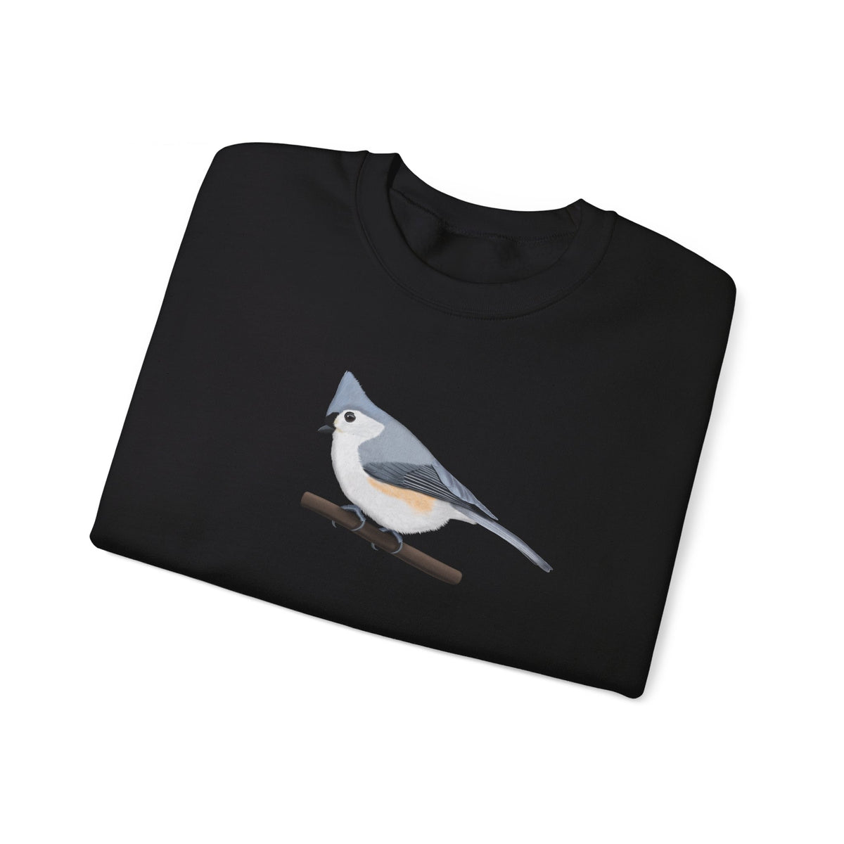 Tufted Titmouse Bird Watcher Biologist Crewneck Sweatshirt