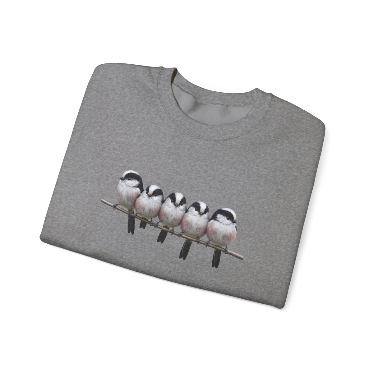 Long Tailed Titmouse Sweatshirt | Bird Watcher Crewneck | Unisex Songbird Gift for Bird Lovers