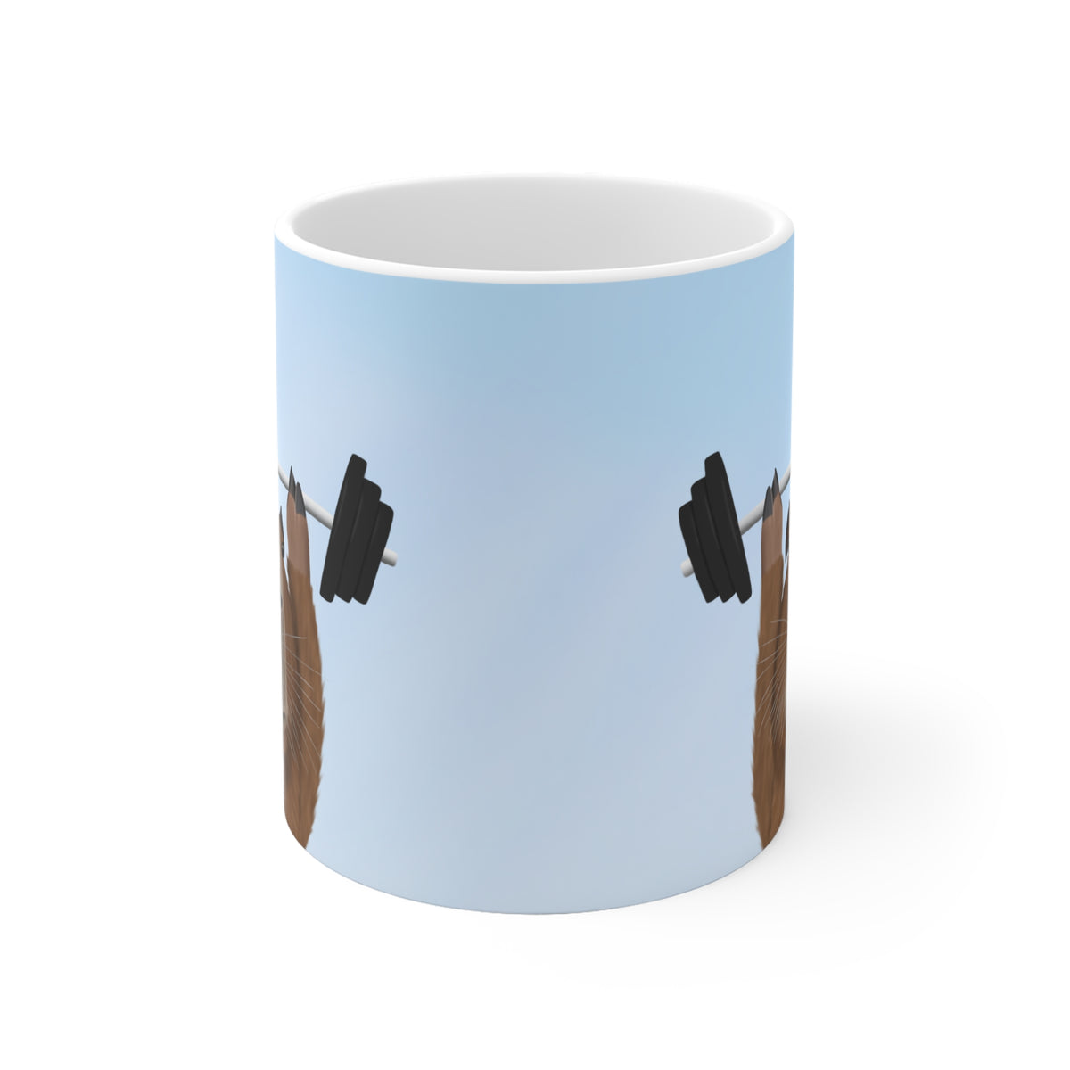 Capybara mit Hantel Tasse – 11 oz, 11oz