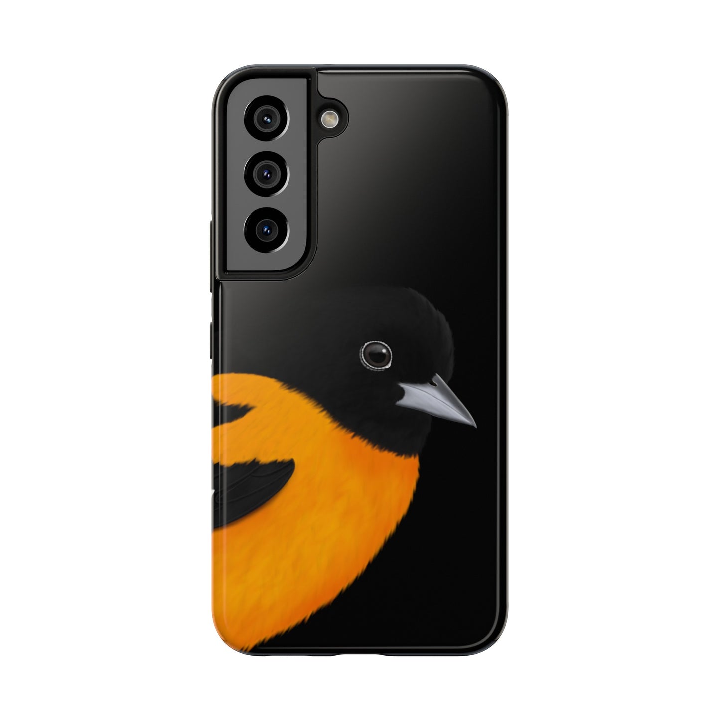 Baltimore Oriole Bird Art Tough Phone Case Black