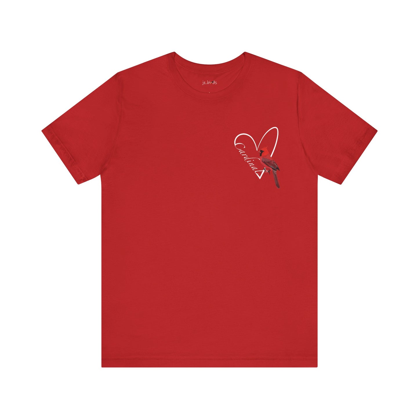 Northern Cardinal Heart Birding & Birdwatching Bird T-Shirt