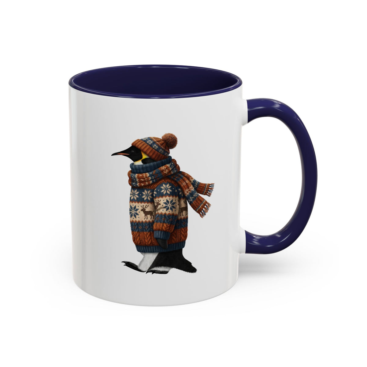 Penguin Ceramic Bird Coffee Mug – Custom Gift for Watchers in Black