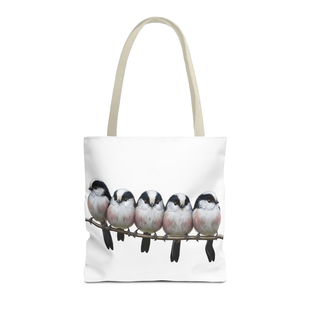 Schwanzmeisen Tragetasche 40x40cm Vogel Tasche Weiß für Vogelbeobachter – Accessories,