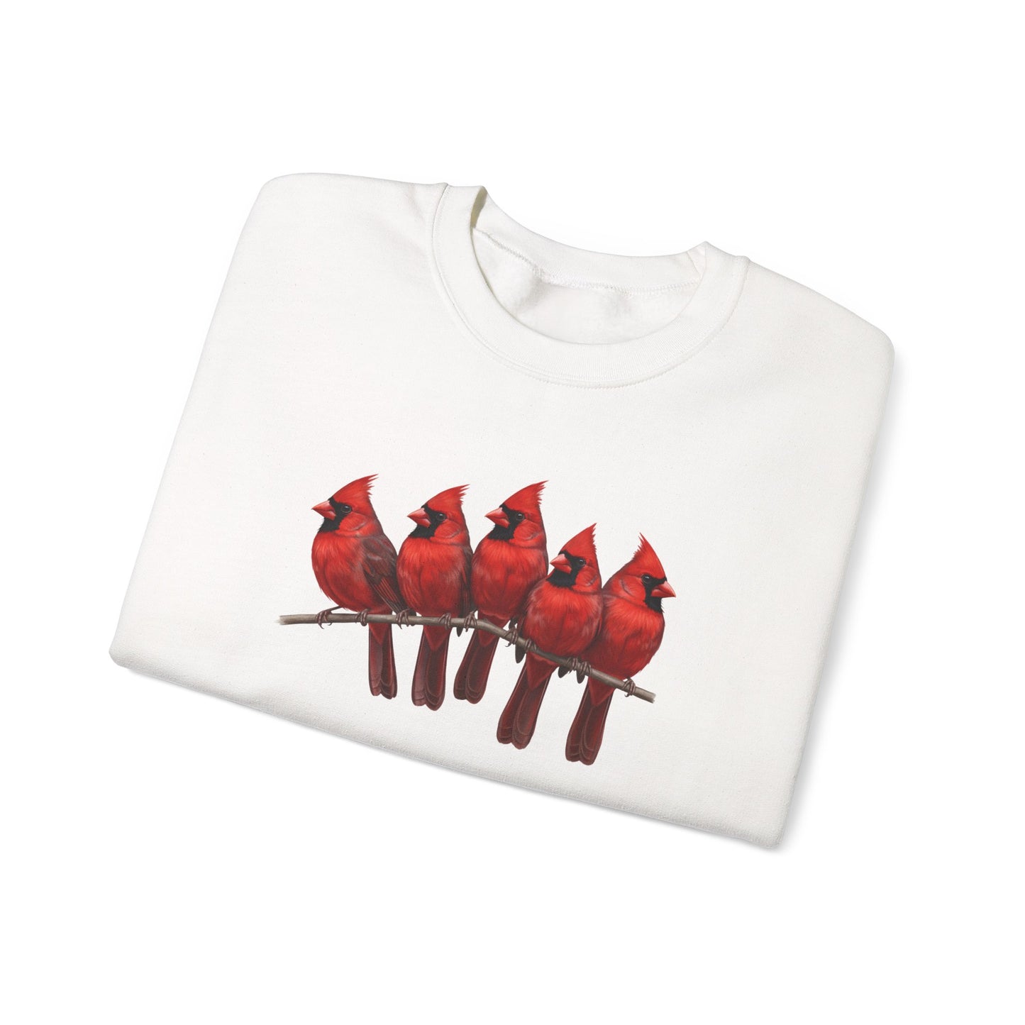 Cardinals Sweatshirt | Bird Watcher Crewneck | Unisex Songbird Gift for Bird Lovers
