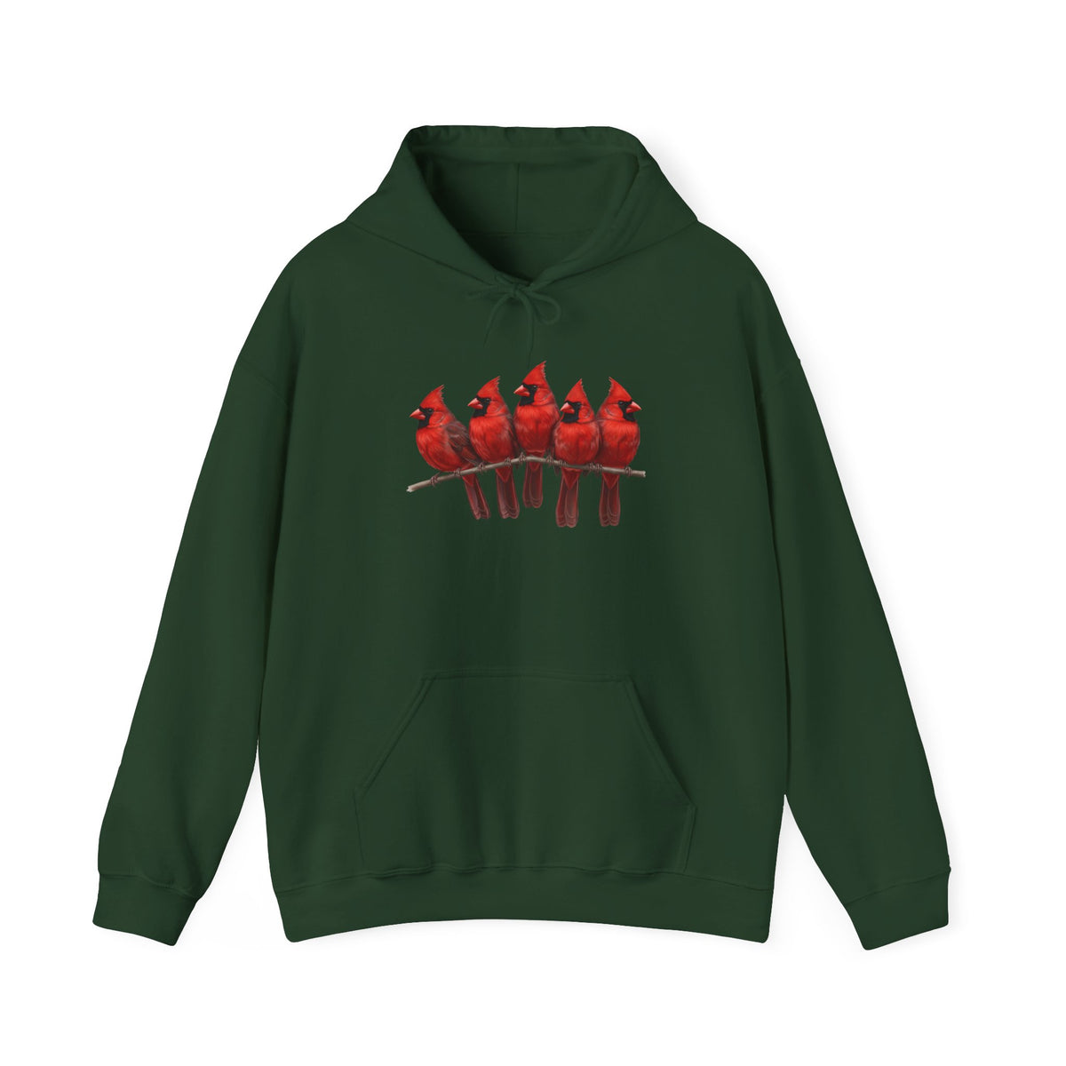 Rotkardinal Hoodie - Kapuzenpullover mit artistic apparel Hintergrund