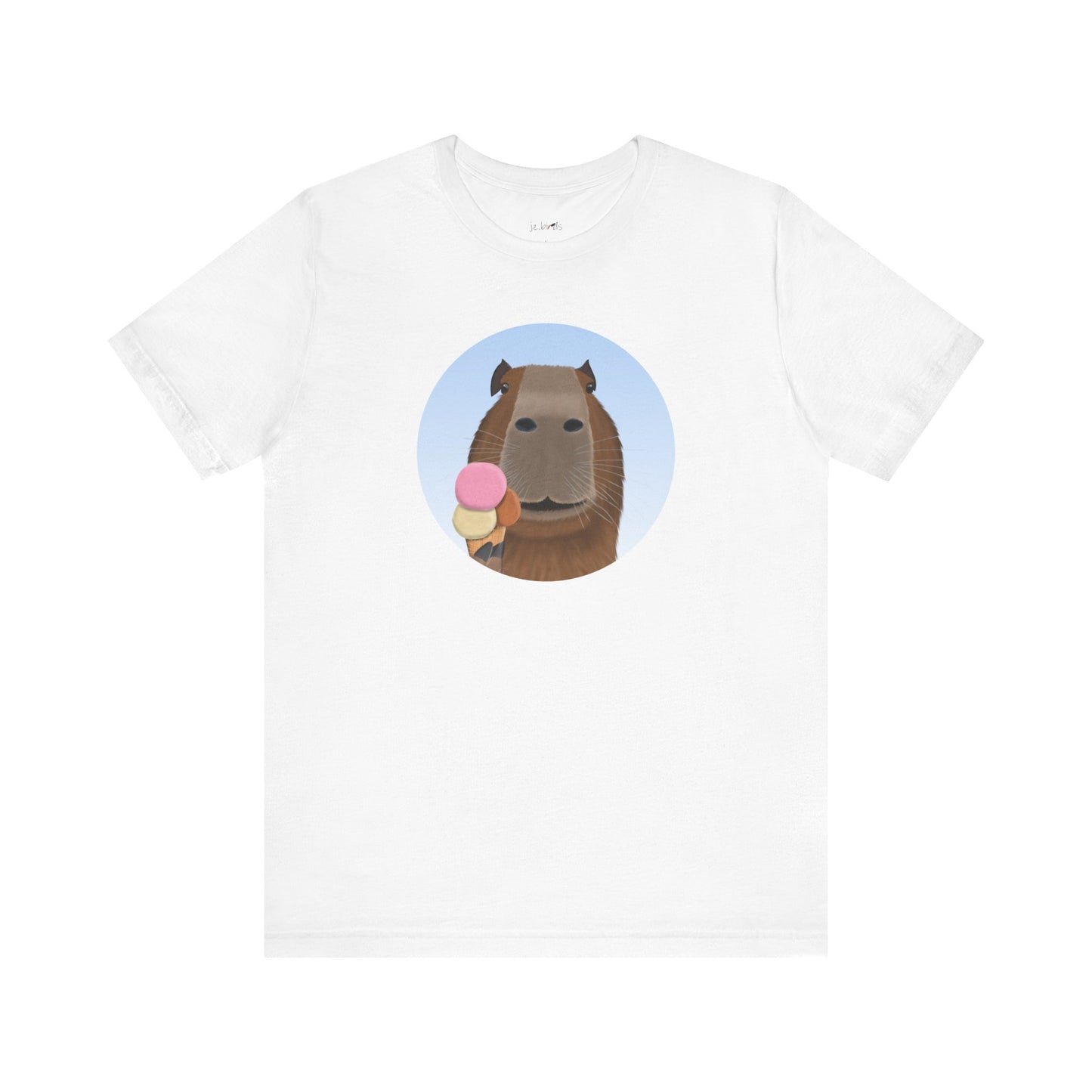 Capybara with Ice Cream Funny T-Shirt