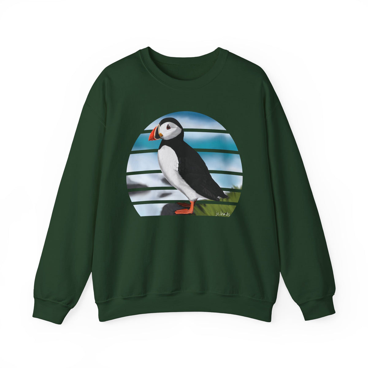 Puffin Bird Sweatshirt – Crew neck and DTG style
