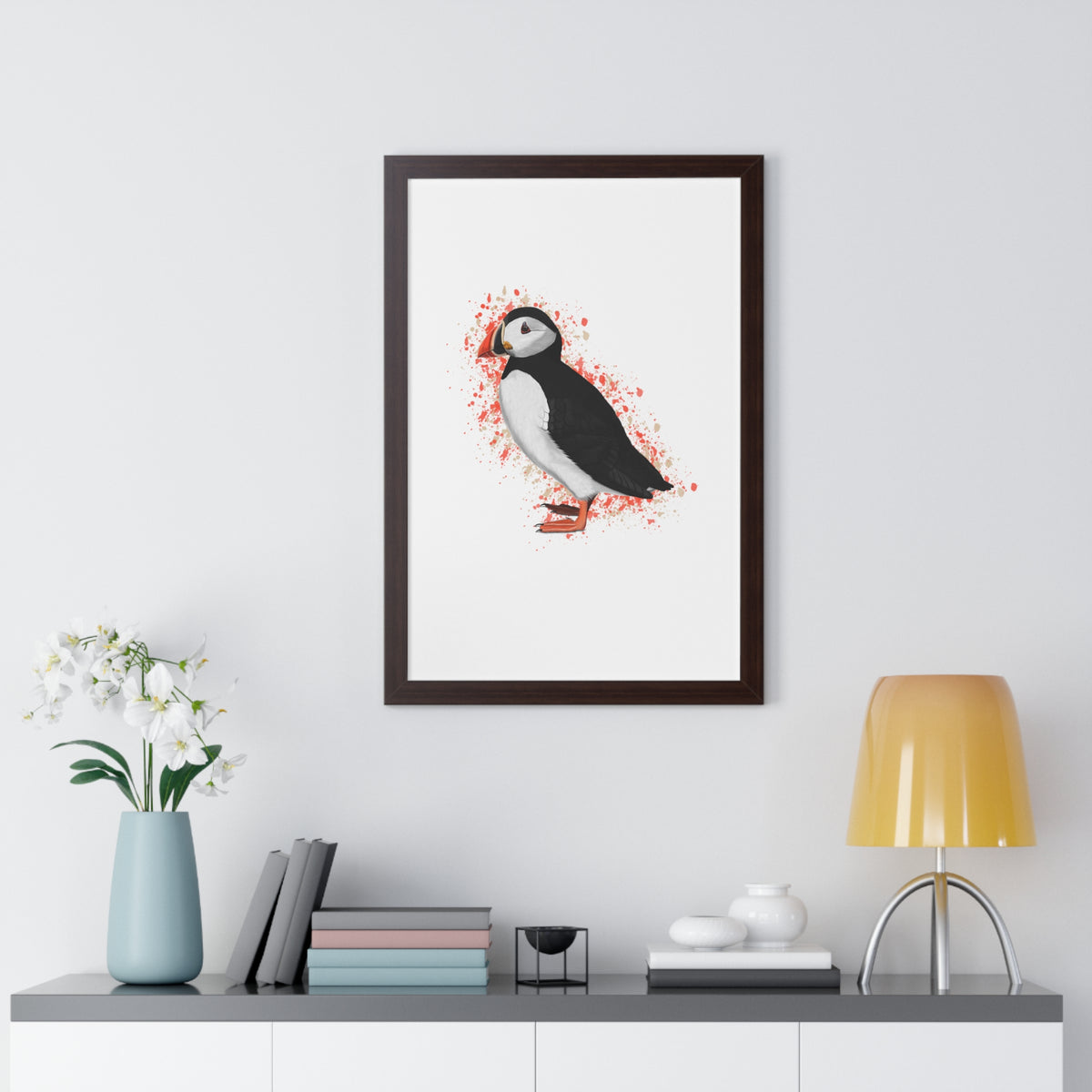 Puffin Bird Framed Poster