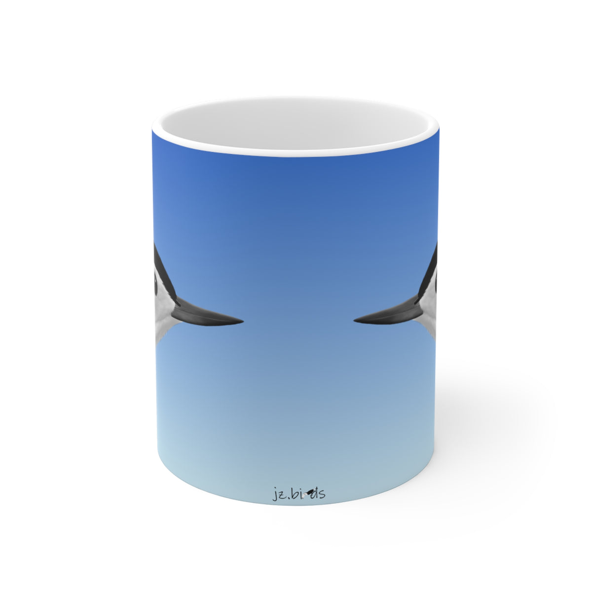 White Breasted Nuthatch Bird Ceramic Mug 11oz - jz.birds