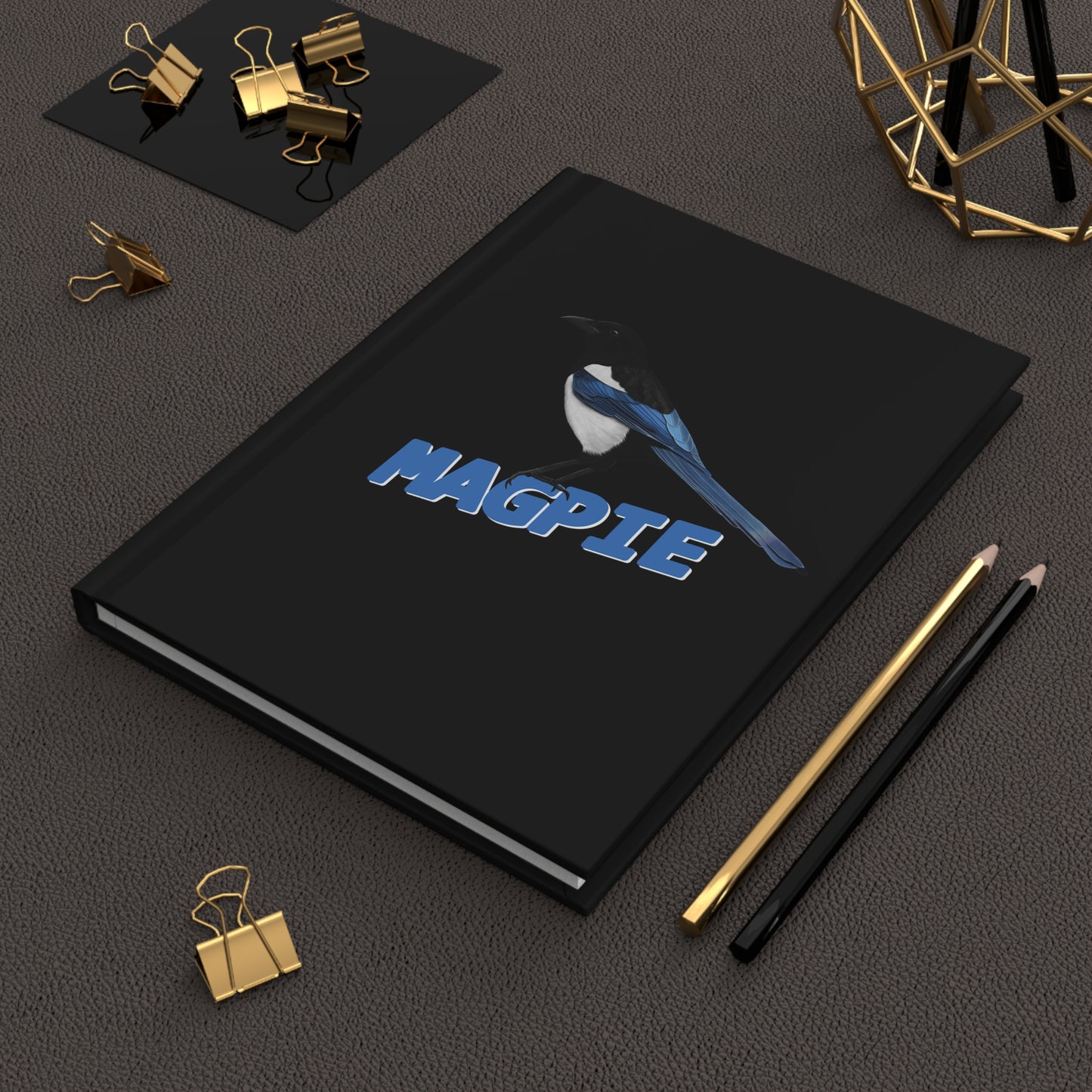 Magpie Bird Hardcover Journal 150 Pages A5 for Bird Lovers & Bird Watchers