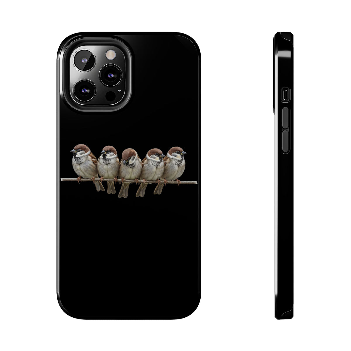 Sparrow Phone Case – Tree Dual-Layer iPhone with Bird Art – The Perfect Gift for Ornithologists & Lovers