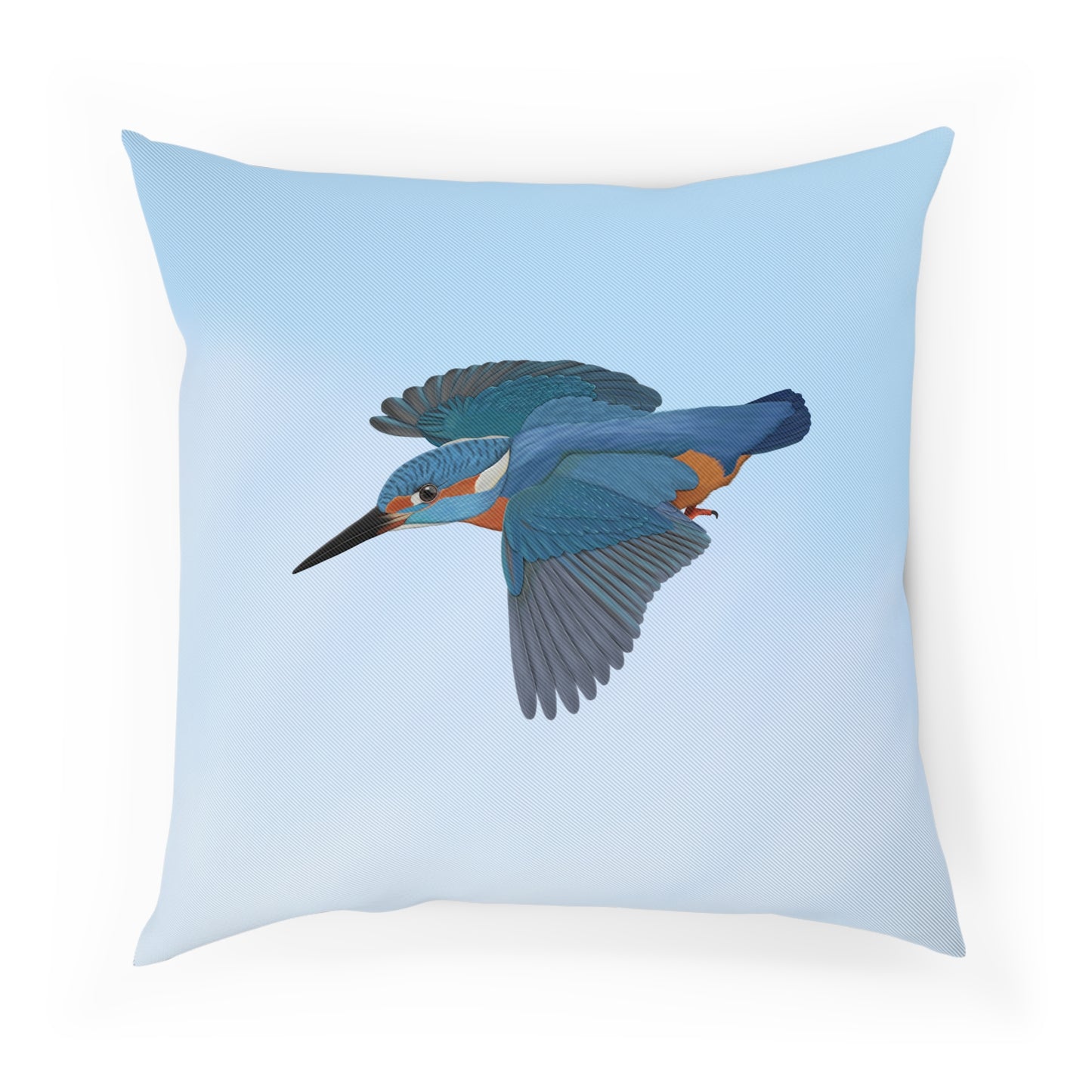 Eisvogel Vogel Kissen Blau – Dekokissen mit Vogelmotiv für Vogelliebhaber und Vogelbeobachter
