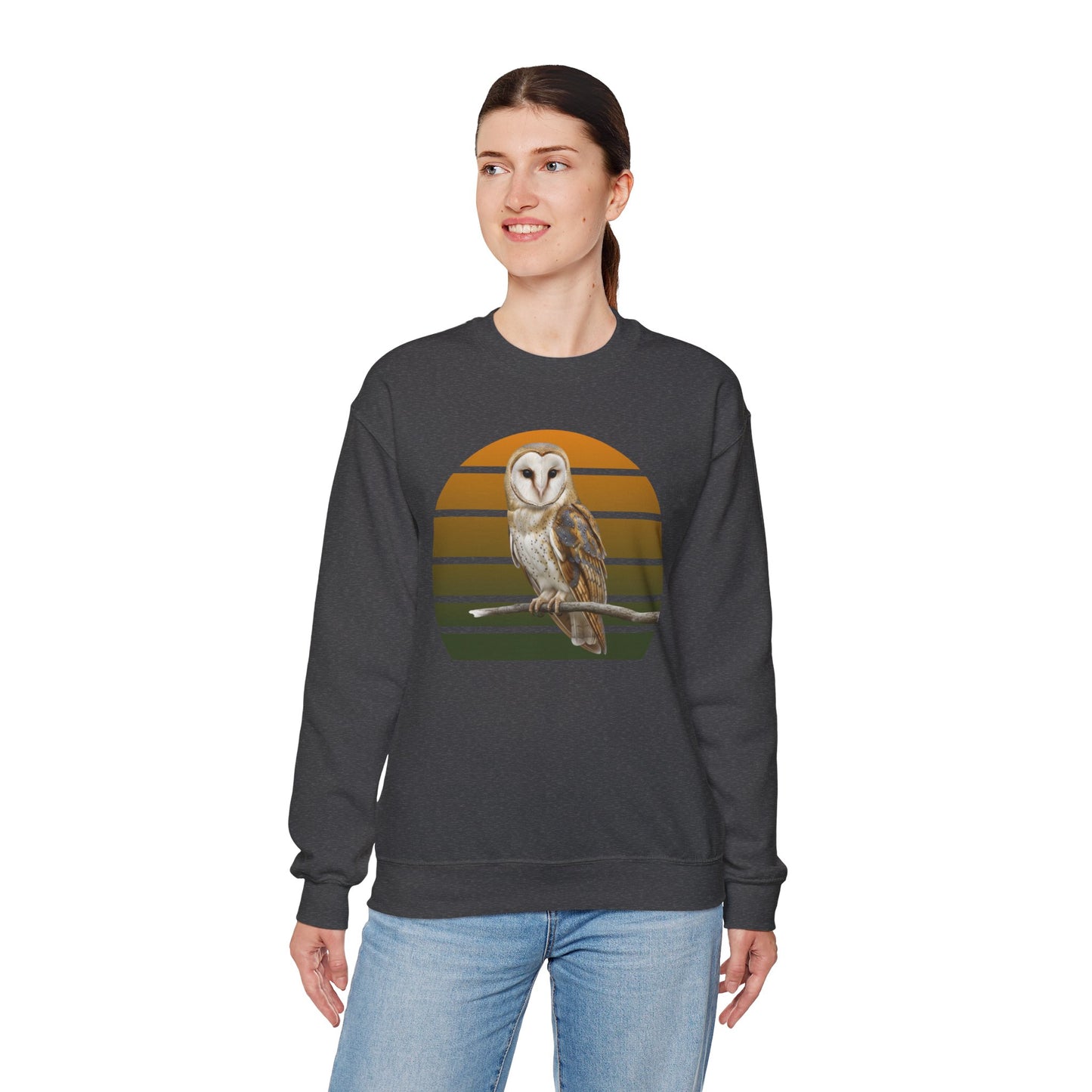 Barn Owl Sweatshirt | Bird Watcher Crewneck | Unisex Songbird Gift for Bird Lovers