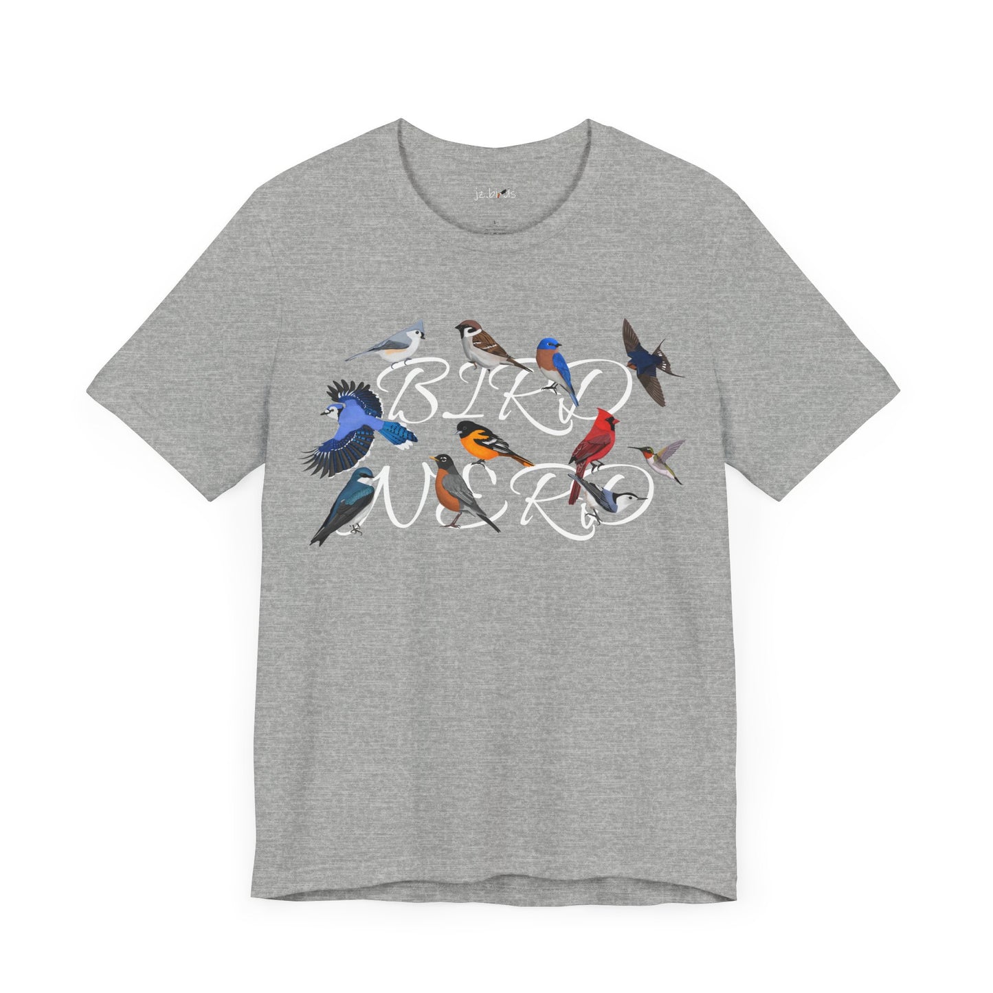 Bird Nerd Blue Jay Cardinal Robin Hummingbird Oriole Birdwatcher T-Shirt