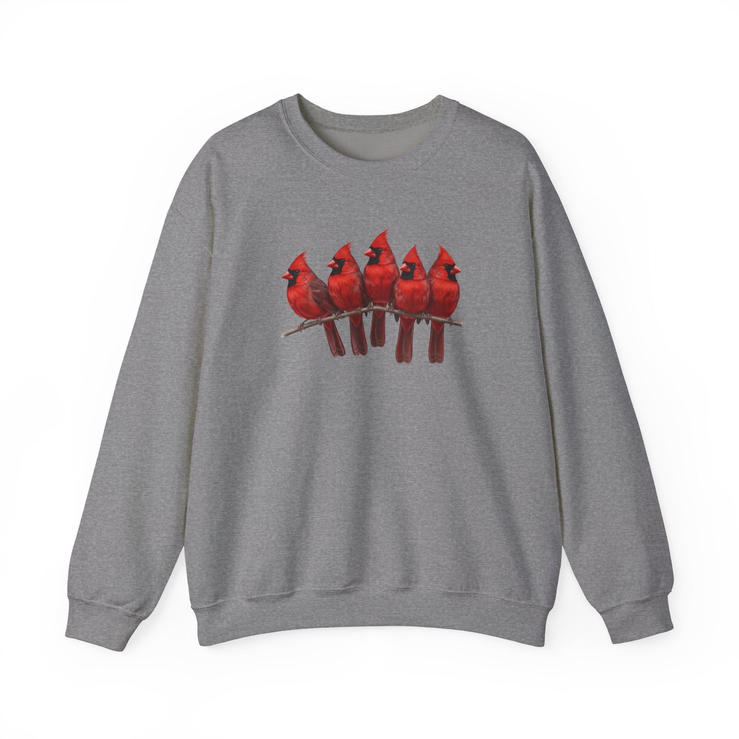 Cardinals Sweatshirt | Bird Watcher Crewneck | Unisex Songbird Gift for Bird Lovers