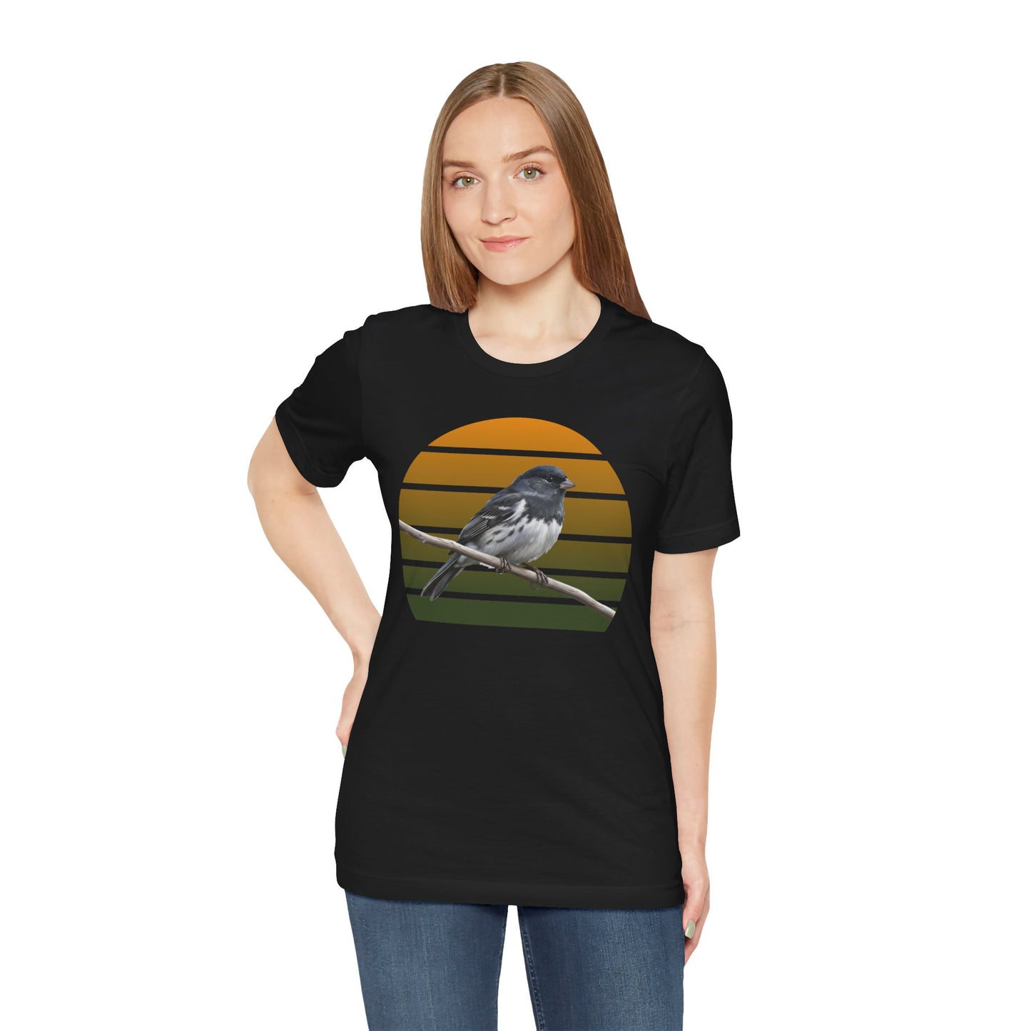 Dark-Eyed Junco T-Shirt | Unisex Retail Fit Bird Lover Tee | Wildlife Birder Gift