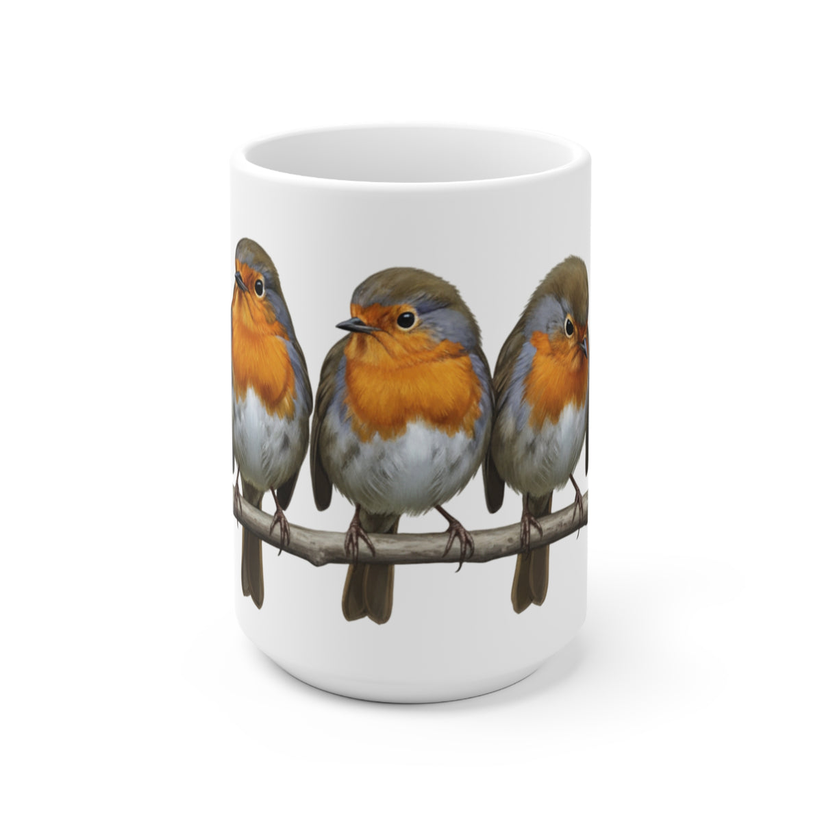 Rotkehlchen Tasse – 11 oz, 11oz