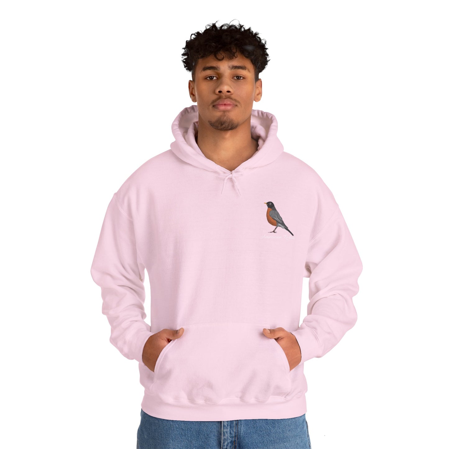 American Robin Birding Birdwatching Bird Hoodie