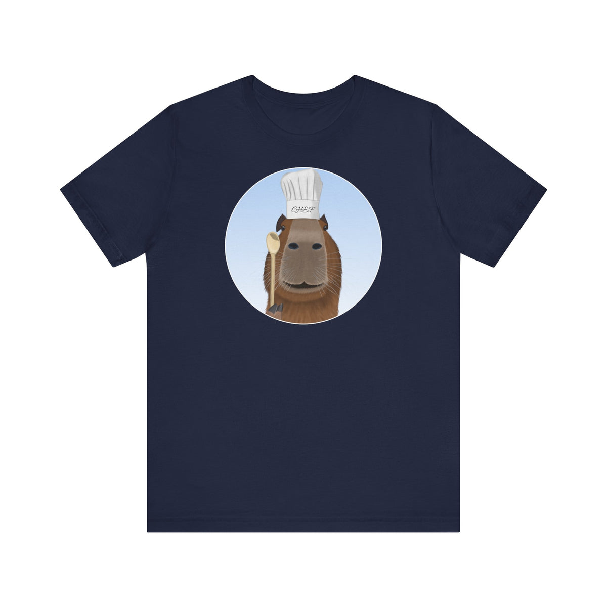 Capybara mit Kochmütze und Kochlöffel Chefkoch T-Shirt