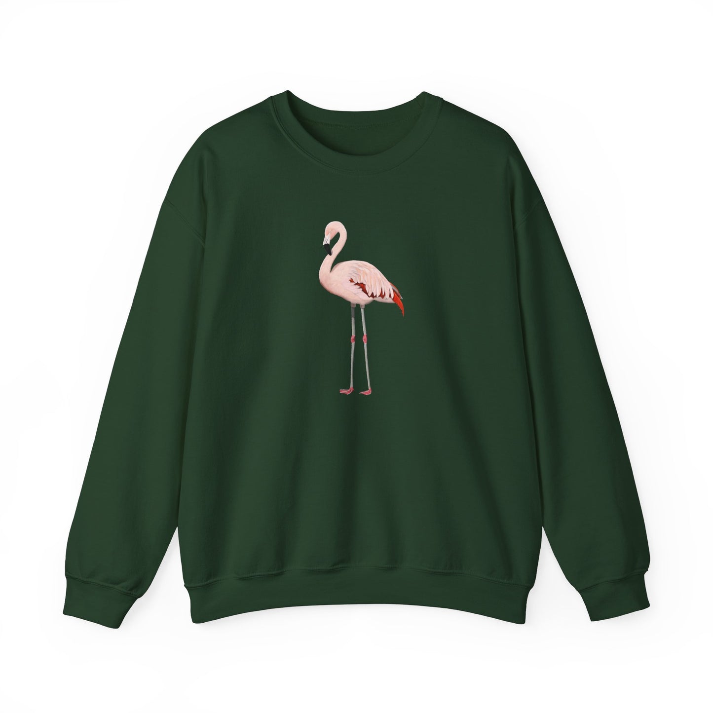 Flamingo Bird Watcher Biologist Crewneck Sweatshirt