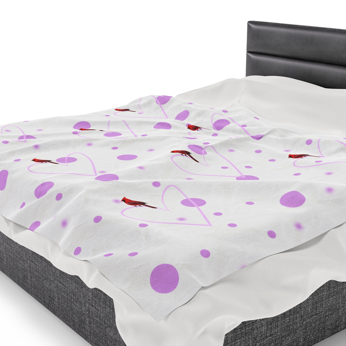 Cardinal Sofa Blankets on All Over Print background