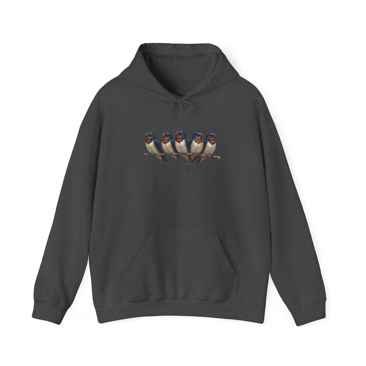 Barn Swallows on a Branch Hoodie Bird Lover & Bird Watcher | Unisex Sweater | Gift for Bird Lovers