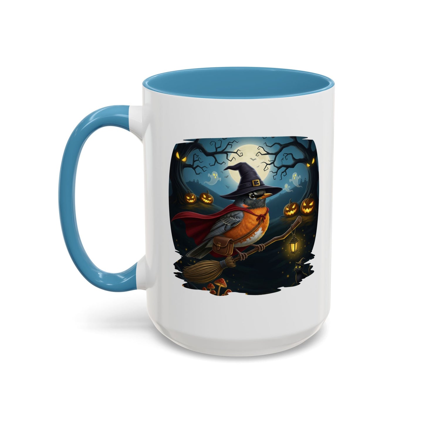 American Robin Halloween Bird Mug - Perfect Bird Lover Gift for Spooky Season