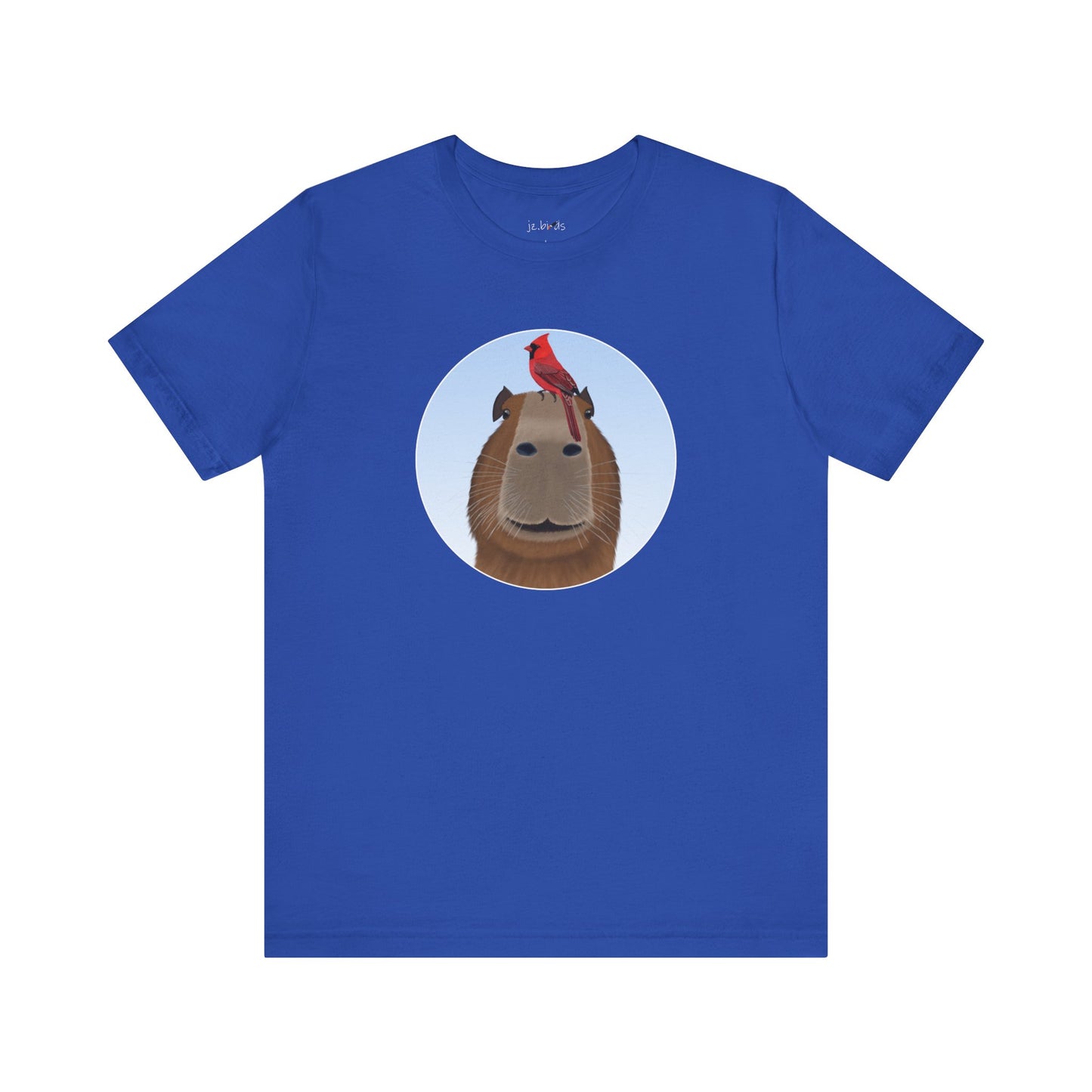 Capybara with Cardinal Funny Bird T-Shirt