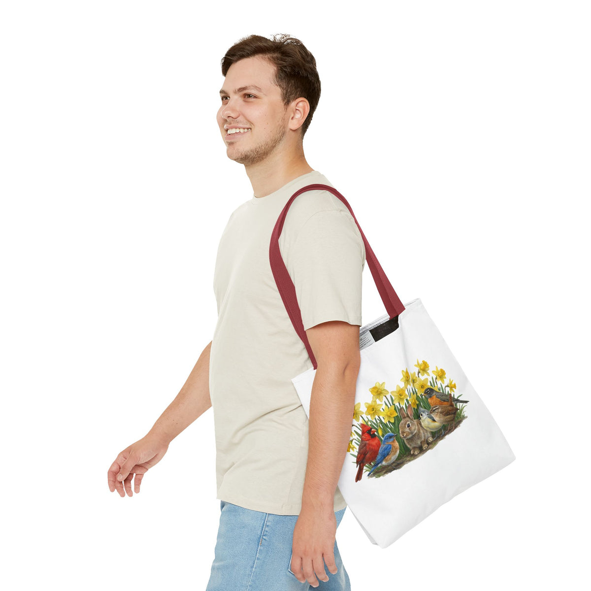 Bluebird and Cardinal Bags in Black
