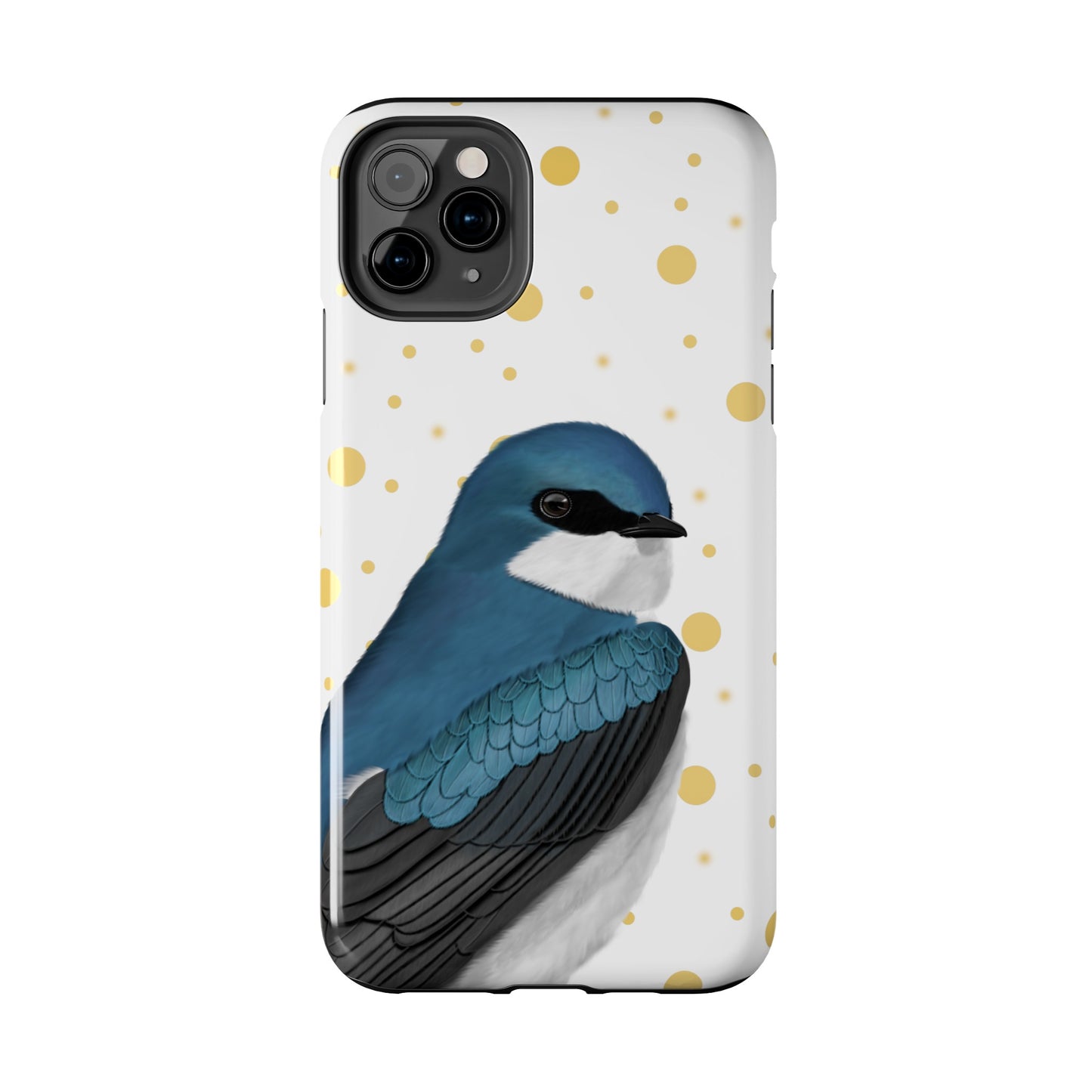 Tree Swallow Bird Art Tough Phone Case White